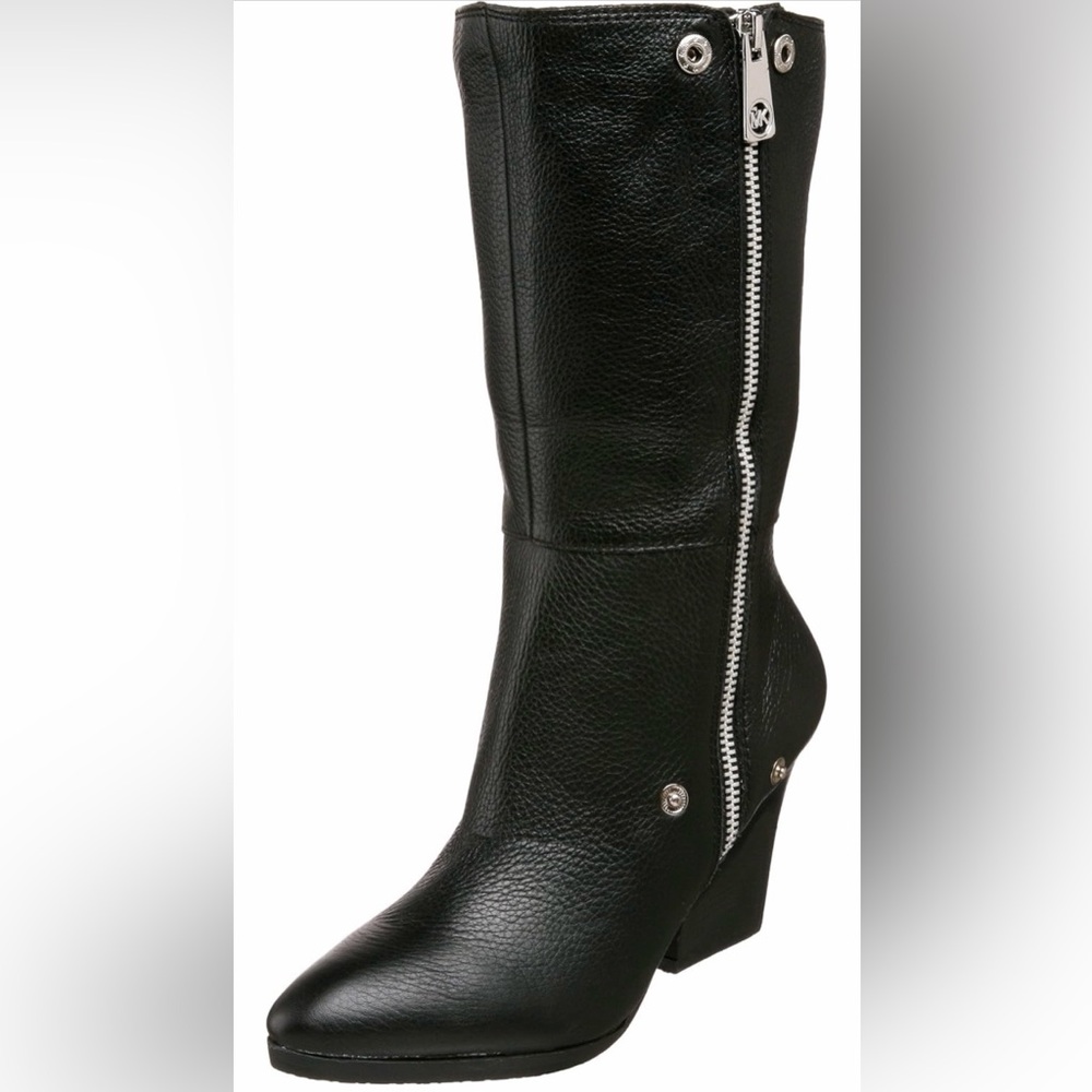 MICHAEL KORS Bassey Black Leather
Convertible Boots - Size 9M